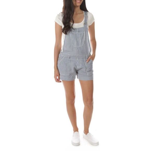 NWT WALLFLOWER LINEN BLEND SHORTALL SZ L - Picture 3 of 3